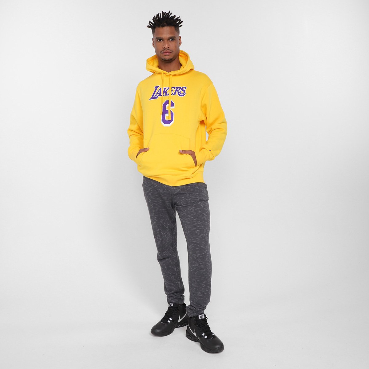 lakers nike championship moletom com capuz
